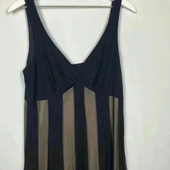 Onyx Noir Womens Formal Dress Black 14 Vintage  Maxi Fitted Avant Garde Glam EUC - Picture 3 of 14